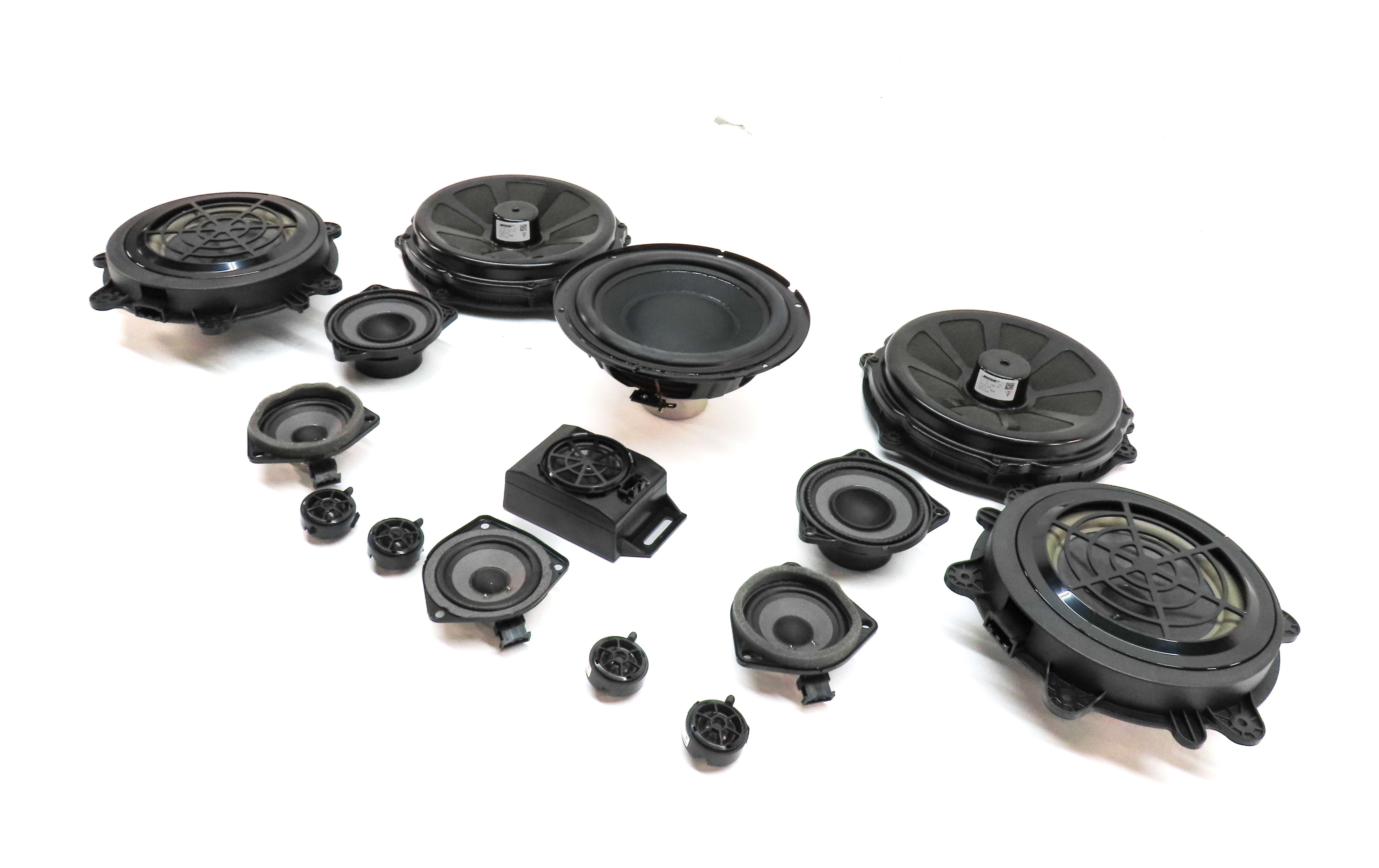 2014 PORSCHE CAYENNE (958) BOSE RADIO STEREO AUDIO SOUND SYSTEM SPEAKER SET/15 — exact item pictured
